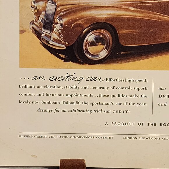 Sunbeam Talbot Advertisement / Country Life Coronation Issue Cover 1953 - Picture 7 of 7